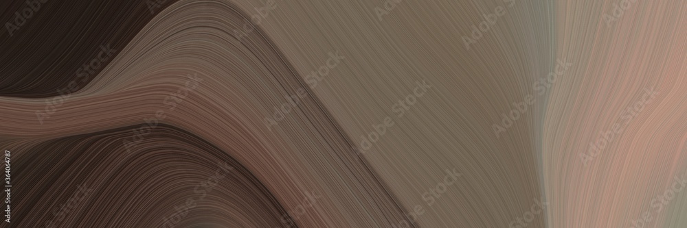 Poster abstract flowing header design with pastel brown, very dark pink and rosy brown colors. fluid curved flowing waves and curves for poster or canvas