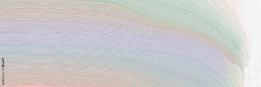 Leinwandbilder abstract modern header design with pastel gray, silver and white smoke colors. fluid curved lines wi