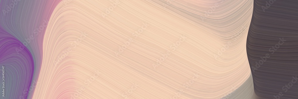 Aufkleber abstract moving header design with baby pink, old mauve and slate gray colors. fluid curved flowing 