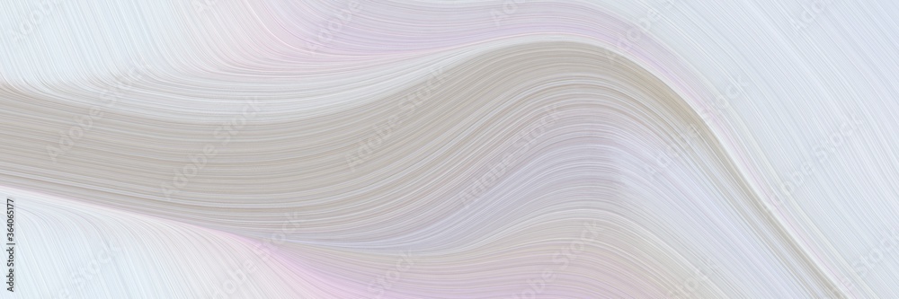 Leinwandbilder abstract modern designed horizontal header with light gray, silver and dark gray colors. fluid curved lines with dynamic flowing waves and curves for poster or canvas