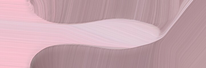 abstract surreal banner with rosy brown, pastel pink and baby pink colors. fluid curved lines with dynamic flowing waves and curves for poster or canvas