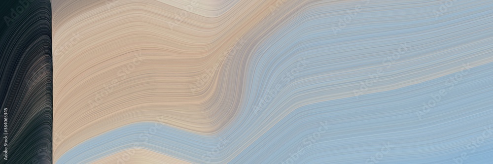 Poster abstract moving header design with ash gray, very dark blue and rosy brown colors. fluid curved lines with dynamic flowing waves and curves for poster or canvas