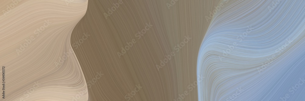 Poster abstract modern header design with gray gray, pastel brown and dark gray colors. fluid curved flowin