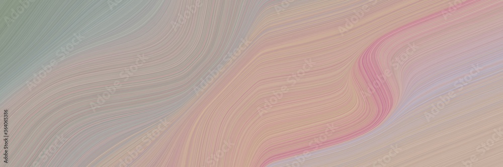 Leinwandbilder abstract colorful designed horizontal banner with dark gray, gray gray and silver colors. fluid curv