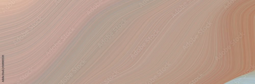 Poster abstract dynamic banner with rosy brown, indian red and silver colors. fluid curved flowing waves and curves for poster or canvas