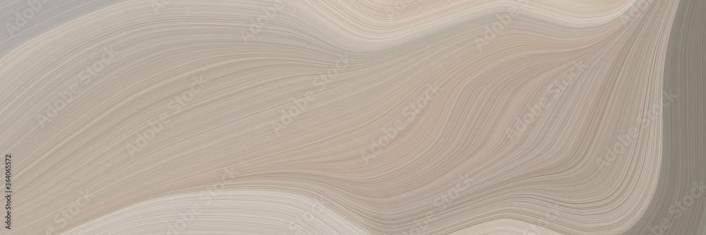 Aufkleber abstract colorful designed horizontal header with dark gray, gray gray and pastel gray colors. fluid curved flowing waves and curves for poster or canvas