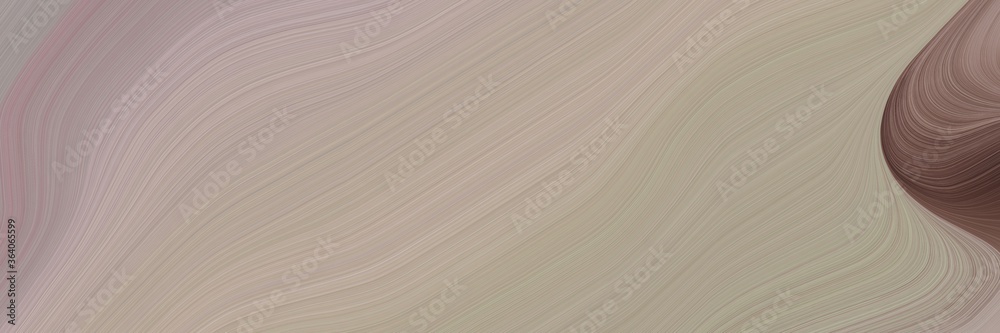 Aufkleber abstract surreal designed horizontal header with dark gray, old mauve and pastel brown colors. fluid