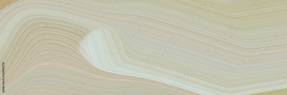 Aufkleber abstract flowing horizontal banner with silver, light gray and tan colors. fluid curved flowing wave