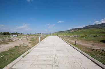 Hierapolis, Ancient City in Pamukkale in Turkey