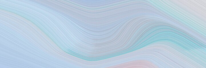abstract colorful horizontal header with light steel blue, sky blue and powder blue colors. fluid curved flowing waves and curves for poster or canvas