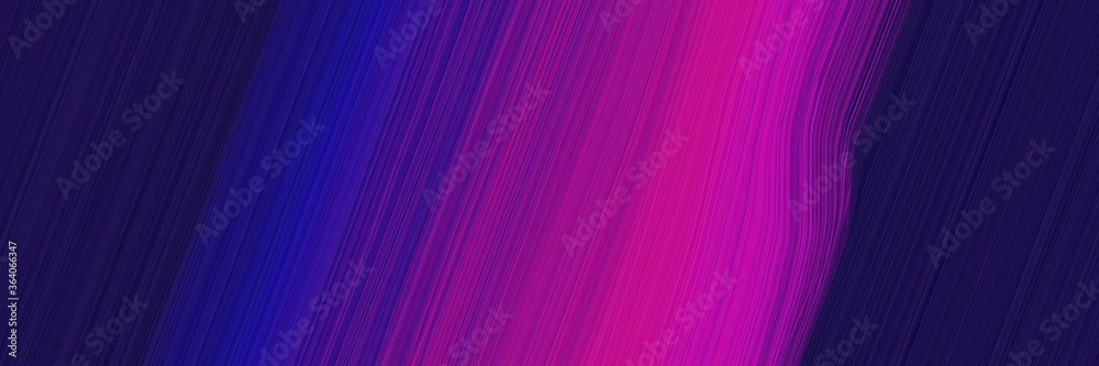 Poster abstract moving header design with medium violet red, very dark blue and purple colors. fluid curved lines with dynamic flowing waves and curves for poster or canvas