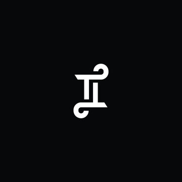 Minimal elegant monogram art logo. Outstanding professional trendy awesome artistic TT initial based Alphabet icon logo. Premium Business logo white color on black background