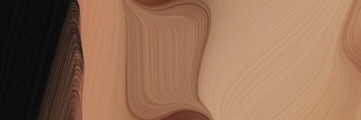 abstract artistic banner design with rosy brown, very dark pink and brown colors. fluid curved lines with dynamic flowing waves and curves for poster or canvas