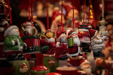 .cute ceramic souvenirs at the christmas market