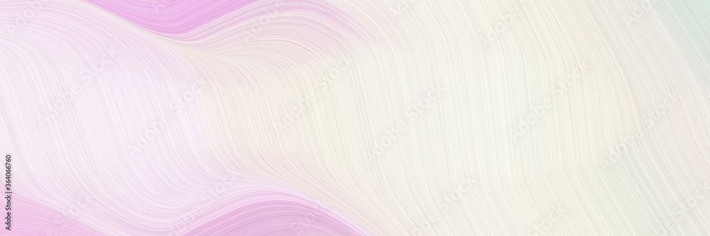 Poster abstract moving header with linen, thistle and pastel pink colors. fluid curved lines with dynamic flowing waves and curves for poster or canvas
