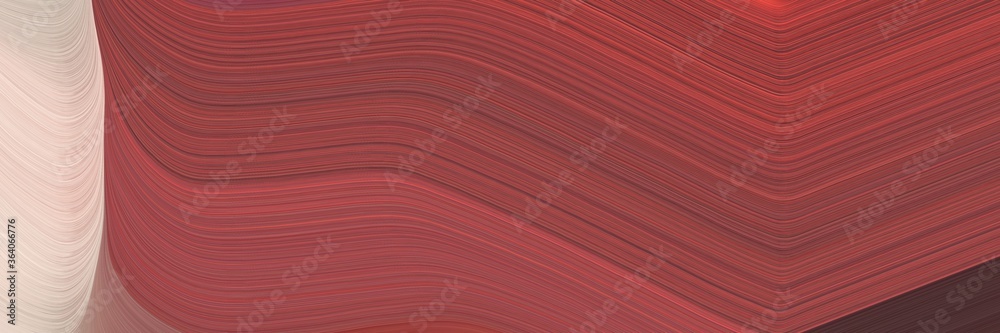 Poster abstract dynamic header with sienna, baby pink and old mauve colors. fluid curved lines with dynamic flowing waves and curves for poster or canvas