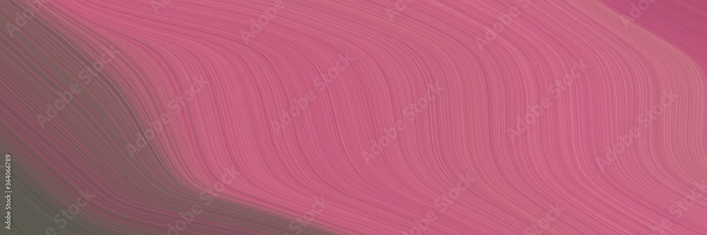 Aufkleber abstract decorative banner design with mulberry , dim gray and pastel brown colors. fluid curved lines with dynamic flowing waves and curves for poster or canvas