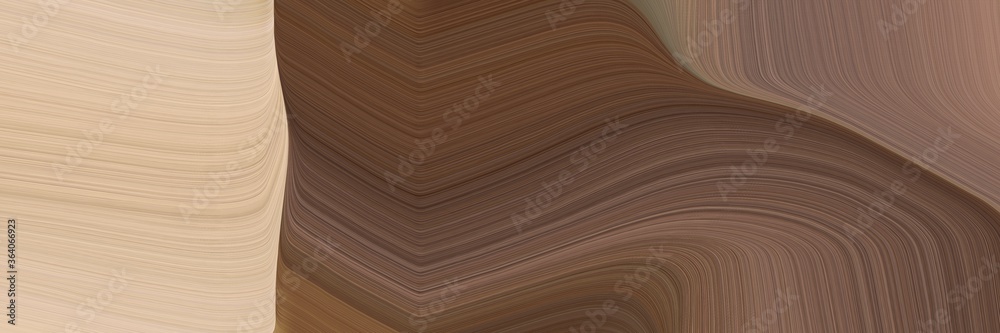 Poster abstract flowing header design with old mauve, tan and gray gray colors. fluid curved lines with dynamic flowing waves and curves for poster or canvas