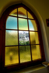 Veduta su Cevedale dalla chiesetta alpina