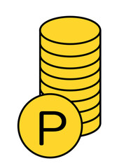 ポイントコイン(金線)