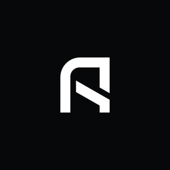 Minimal elegant monogram art logo. Outstanding professional trendy awesome artistic R RP PR initial based Alphabet icon logo. Premium Business logo white color on black background