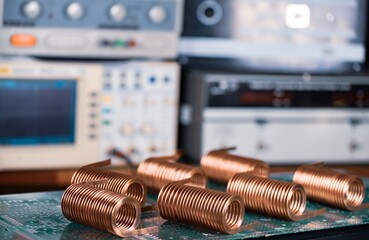 Close-up of twisted copper wire