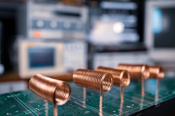 Close-up of twisted copper wire