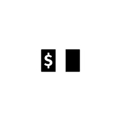 Dollar Banknote Vector Icon. Isolated Money Illustration Flat Icon