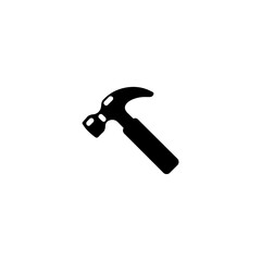 Hammer Flat Vector Icon. Isolated Hammer Symbol Illustration - Vector