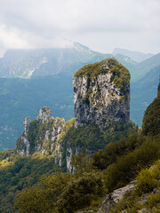 Apuan Alps - view of Mount Procinto from Callare di Matanna