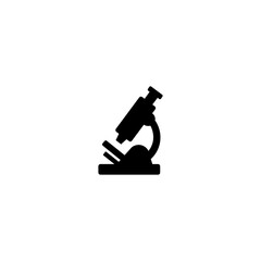 Microscope Vector Icon. Isolated Microbiology Cartoon Style Illustration