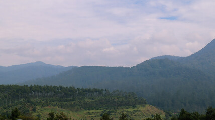 pangalengan hills view of lamajang mountain