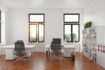 contemporary loft office