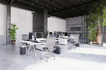 contemporary loft office