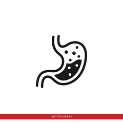 Stomach icon vector