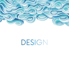 Hand drawn fluid shape design. Artistic graphic element. Vector illustration for a postcard or a poster. Eps10 vector. Set.