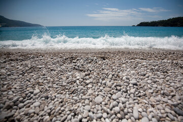 Oludeniz Beach, It's popular beach in Fethiye, Turkey