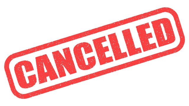 Red stamp cancelled on white background . vector image .