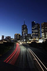 Melbourne Traffic l City light | Long Exposure