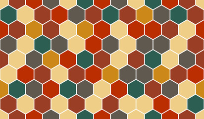 honeycomb vector pattern for design textiles and backgrounds