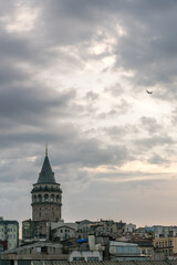 Fototapeta na wymiar Galata Tower of Istanbul Turkey