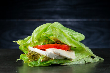 low-carb Caprese Italian salad with Mozzarella