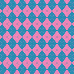 Seamless pattern argyle style. Tartan background. Vector illustration.
