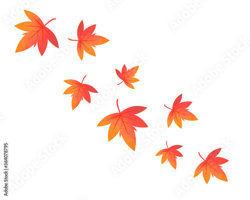 舞い落ちる紅葉のイラスト 紅葉 楓 Wall Mural Nisi 舞い落ちる紅葉のイラスト 紅葉 楓 Wall Mural Nisi