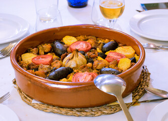 baked rice in clay casserole
