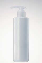 plastic based white pumping container.