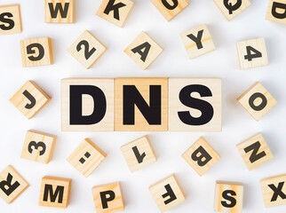 Domain Name System acronym for wooden blocks.