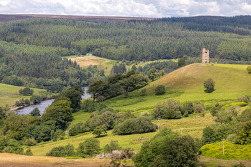 Rural Landscape on the Outskirts of Sheffield in England 