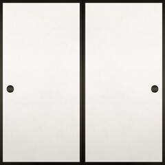 襖のイラスト　無地　戸　和室　日本家屋