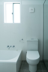 New small bathroom with toilet suite
